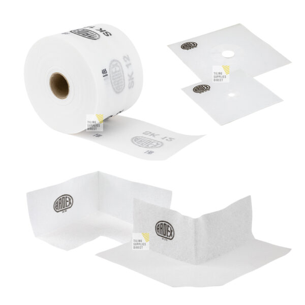 Ardex Sealing Tape, Pipe Collars & Corners