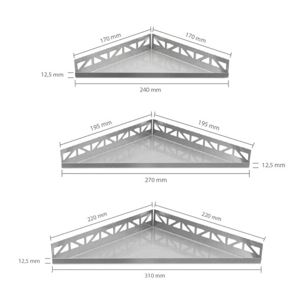 Dural TI SHELF DRG Tileable Shelf - Dimensions
