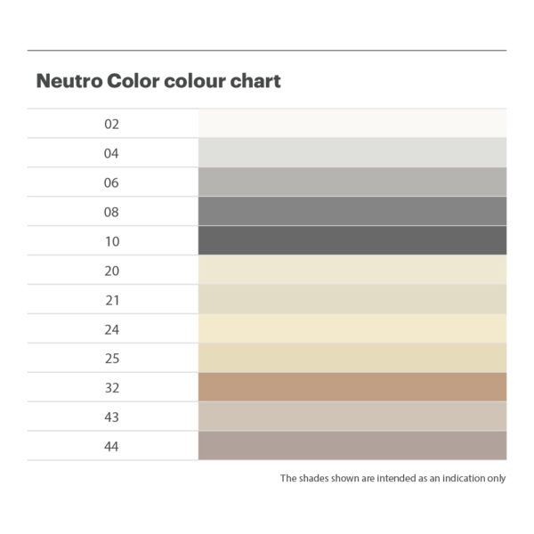 Kerakoll Neutro Color Silicone - Colour Chart