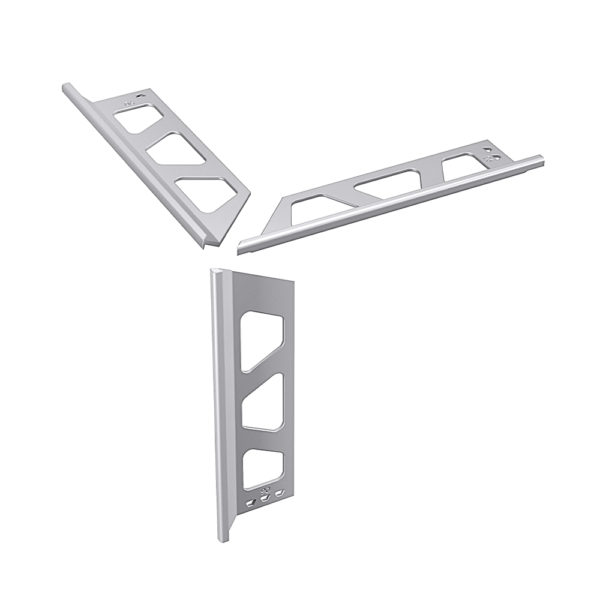 Schluter FINEC AE Anodised Aluminium Tile Trim - Corner Set