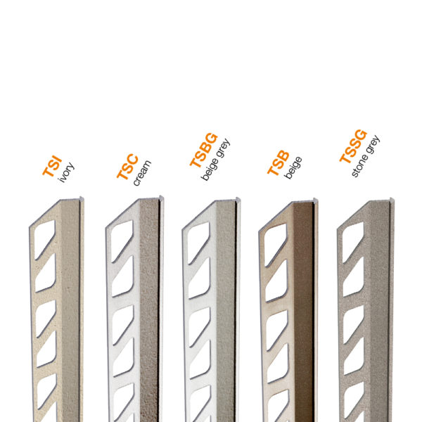 Schluter FINEC TS Trendline Aluminium Tile Trim - Surface Finishes