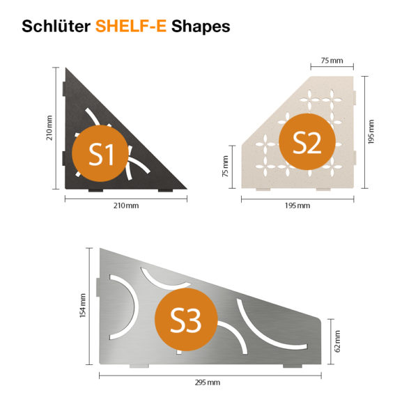 Schluter SHELF E - Shapes