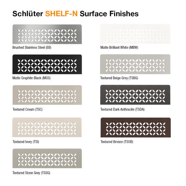 Schluter SHELF N - Surface Finishes