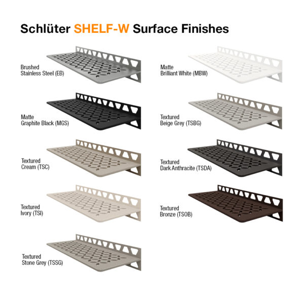 Schluter SHELF W - Surface Finishes