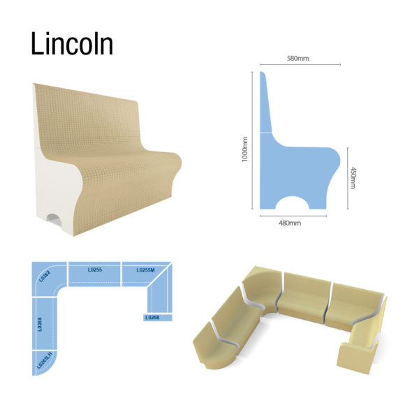 Steam Room Tileable Seating Profile - Lincoln