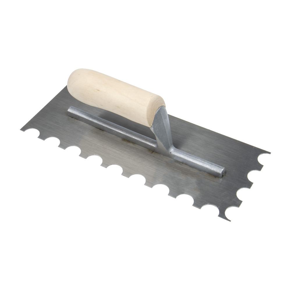 U Notched Steel Tiling Trowel, How To Use A Trowel For Tiling