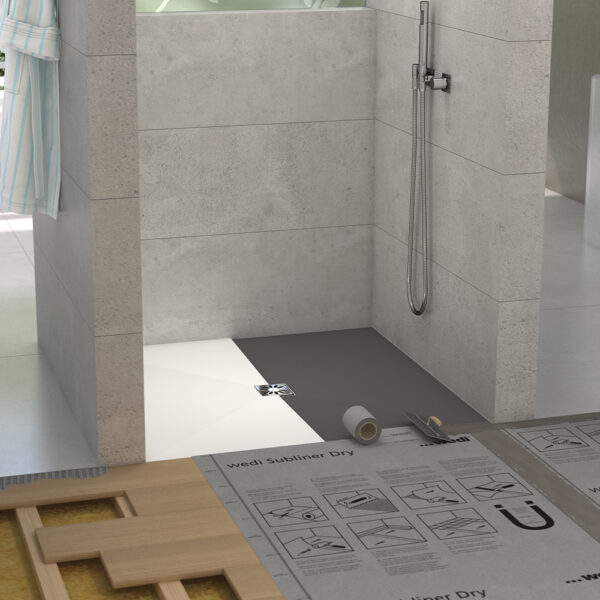 wedi Fundo Ligno Plus Shower Tray - Installed