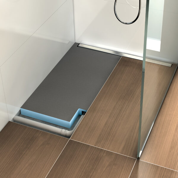 wedi Fundo Plano Linea Shower Tray - Installed